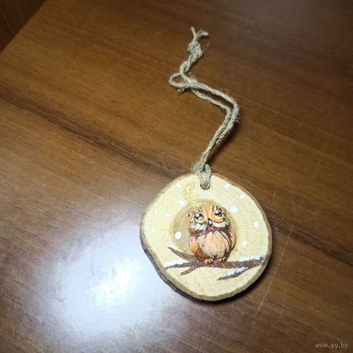 Елочная игрушка руной работы