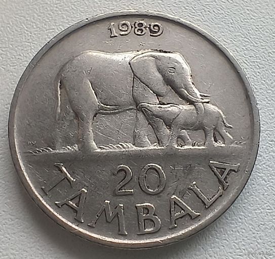 Малави 20 тамбал, 1989  3-11-5