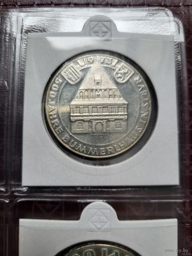 50 шиллингов 1973 Серебро 20 грамм 900 пробы 0,579 унции! Австрия 500 лет гостинице Золотой лев! ВОЗМОЖЕН ОБМЕН!