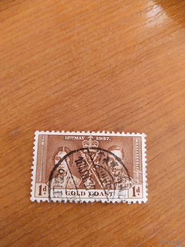 1937 британская колония Золотой Берег коронация (4-4)