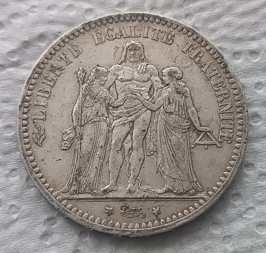 Франция 5 франков 1873