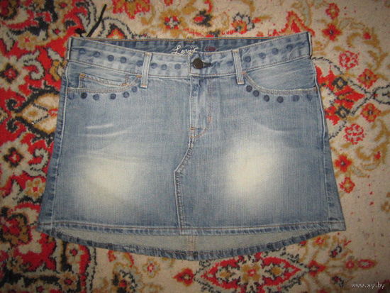 Оригинальный Левайс! Мини юбка джинсовая Levi's, р.42-44, 46-48. Новая.