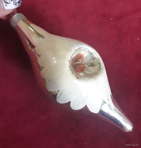 Ёлочная игрушка Сосулька Подсолнух, СССР