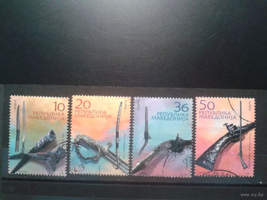 Македония, 2004. Культурное наследие. Оружие, полная серия. Mi-4,0 евро гаш.