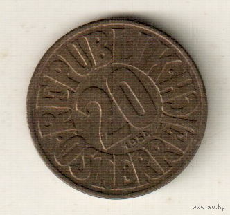 Австрия 20 грош 1954