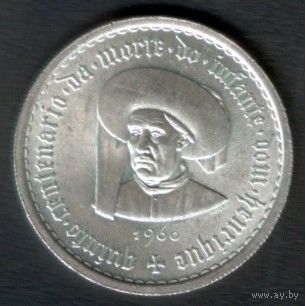 Португалия 10 эскудо, 1960 500 лет со дня смерти Принца Генриха UNC