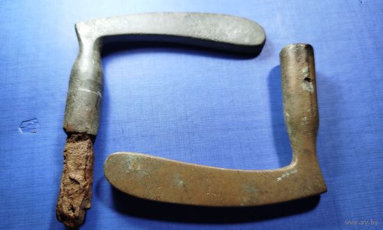 Ручки дверные латунь комплект.