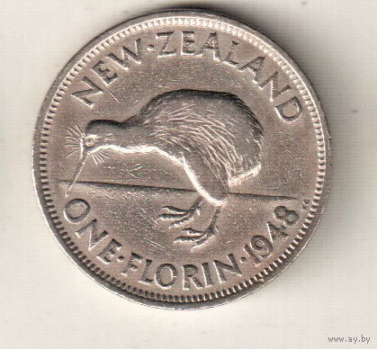 Новая Зеландия 2 шиллинга (флорин) 1948