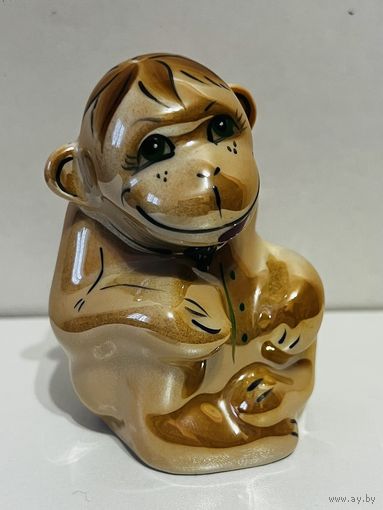 Редкая!  Фарфоровая статуэтка "Обезьяна" ДФЗ  АУКЦИОН не с рубля без МПЦ.