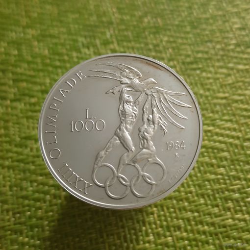 Сан-Марино / 1000 лир 1984 г ( XXIII летние Олимпийские Игры, Лос-Анджелес / Серебро