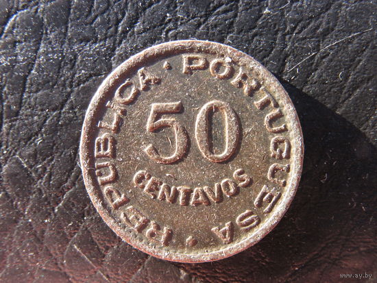 Ангола. 50 центавос. 1958. С 20 копеек. Распродажа коллекции. Смотрите другие лоты.