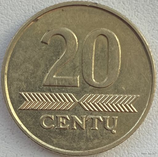 Литва 20 центов 2009 г.