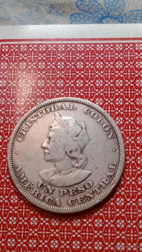 Сальвадор 1 песо 1893  Колумб