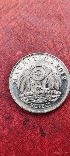 Маврикий 5 рупе 2012