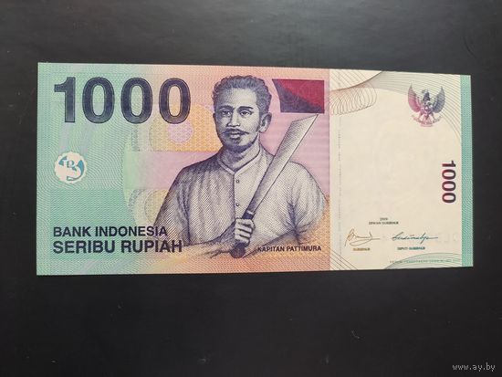 Индонезия. 1000 рупий (образца 2009 года, P141j, UNC)