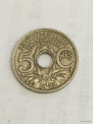 Франция 5 сантим 1922