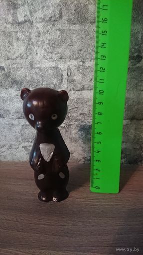 Игрушка СССР "Медведь". Колкий пластик.