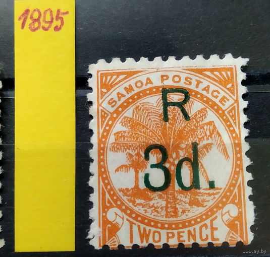 SAMOA САМОА\119в\ Пальмы Надпечатка мих20в 1895