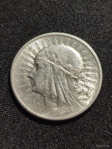 Польша. Ядвига. 2 злотых 1933 г.. Коллекционное состояние.