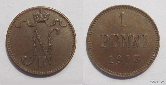 1 пенни 1913