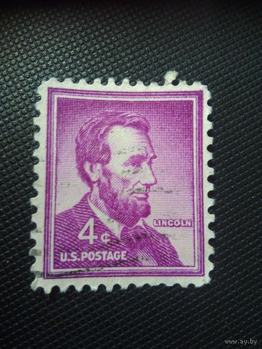 США. А.Линкольн. 1954г. гашеная
