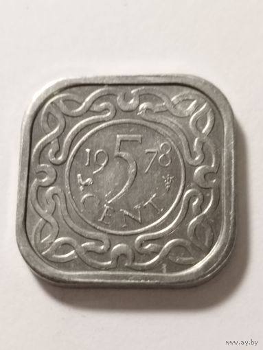 Суринам 5 центов 1978