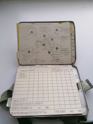 Летный планшет штурман, расчёт полётов ВВС СССР