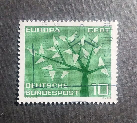 Марка Германия 1962 год Европа СЕРТ