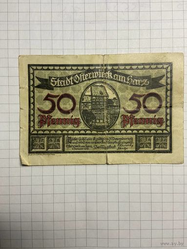Нотгельд 50 пфеннигов 1921 год. -2112