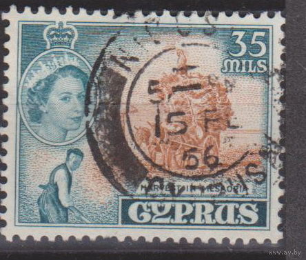 Известные люди личности  Королева Елизавета II Кипр 1952 год  лот 10