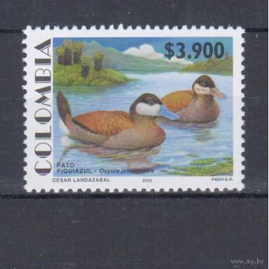 [1376] Колумбия 2002.Фауна.Птицы. Одиночный выпуск MNH.Кат.10 е.