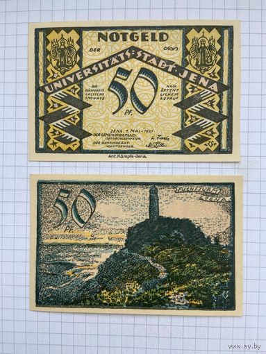 Нотгельд 50 пфеннигов Германия Йена-0501-2