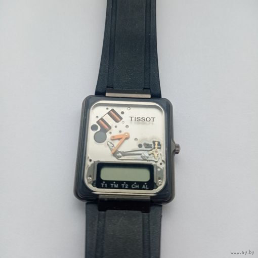 Редкие кварцевые часы Tissot Two Timer