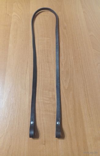 Ремешок кожанный коричневого цвета ,  со шпеньками в Бинокль