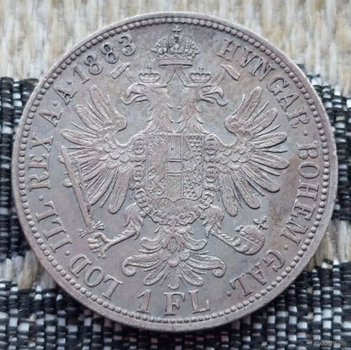 Австро-Венгрия 1 флорин 1883 года, UNC. Серебро! Сторгуй за свою цену, предложи обмен! Y