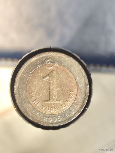 Турция 1 лира 2005 -1-