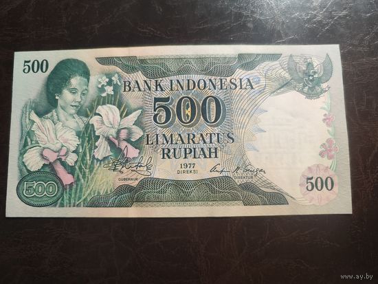 Индонезия 500 рупий образца 1977 года UNC p117 см фото