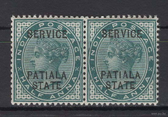 1891 Индия Patiala** Королева Виктория  служебная сцепка SG#О8