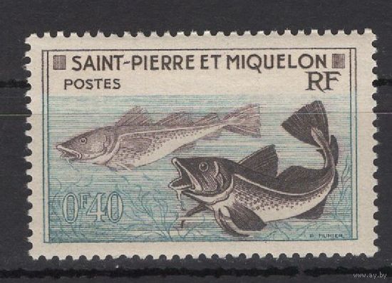 Французский Сен-Пьер и Микелон 1957** Морская фауна Рыбы Mi#381