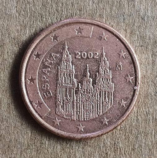Испания 1 евроцент, 2002 г., KM# 1040