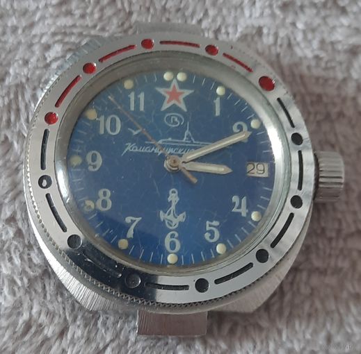 Часы ВОСТОК командирские подлодка. Полностью рабочие.