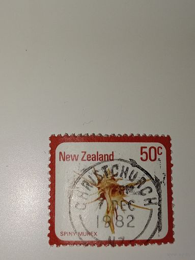 Новая Зеландия 1978. Морские ракушки