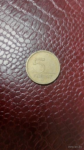Монета 5 форинтов 1995г. Венгрия. Хорошая!
