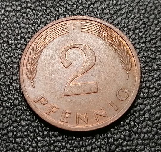 2 пфеннига 1980 "F" - Штутгарт