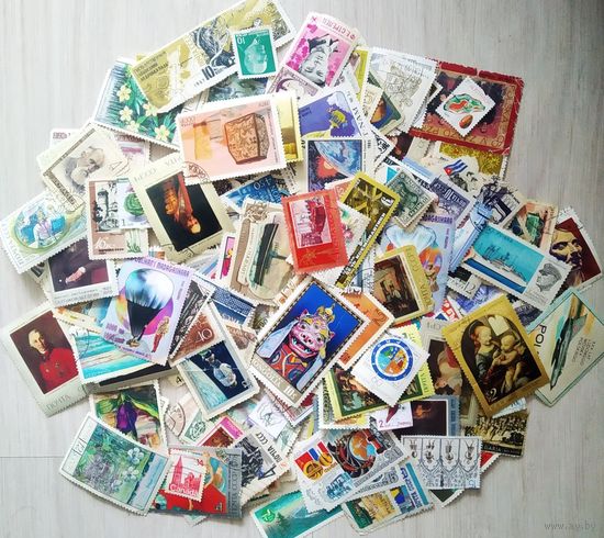 Марки с повреждениями - 200 шт.