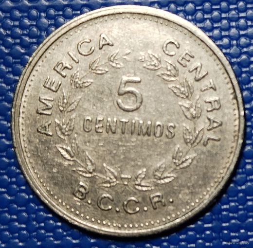 Коста - Рика 5 сентимо 1976 г.