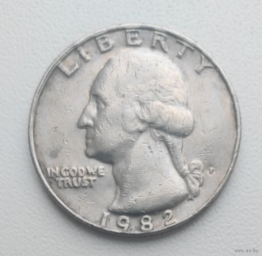 США 1/4 доллара (25 центов) 1982 "P"_ KM#164a