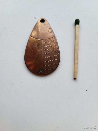 Блесна НОРИЧ МАЛЫЙ, (ЖУЧОК), завод ПО Блесна (бывший Завод пластмассовых спорттоваров г. Отрадное), СССР