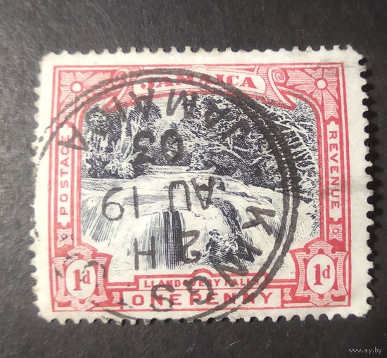 ВЕЛИКОБРИТАНИЯ\1097\ Ямайка 1901г.ФИЛГЕОГРАФИЯ штемпель Kingston, Jamaica