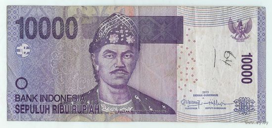 Индонезия, 10000 рупия 2013 год.